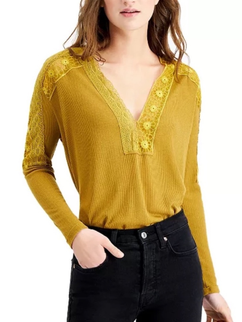 Free People Lola Lace Top